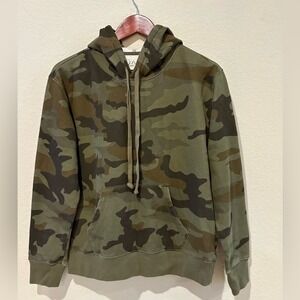 J.Crew Vintage Fleece Pullover Hoodie – Camo Print – Size Small